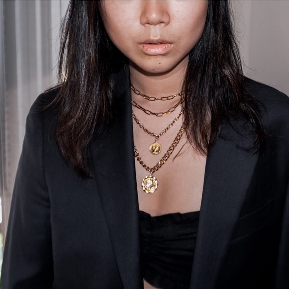 JewFancy Gold chain necklace in one piece - Picture 3 of 4